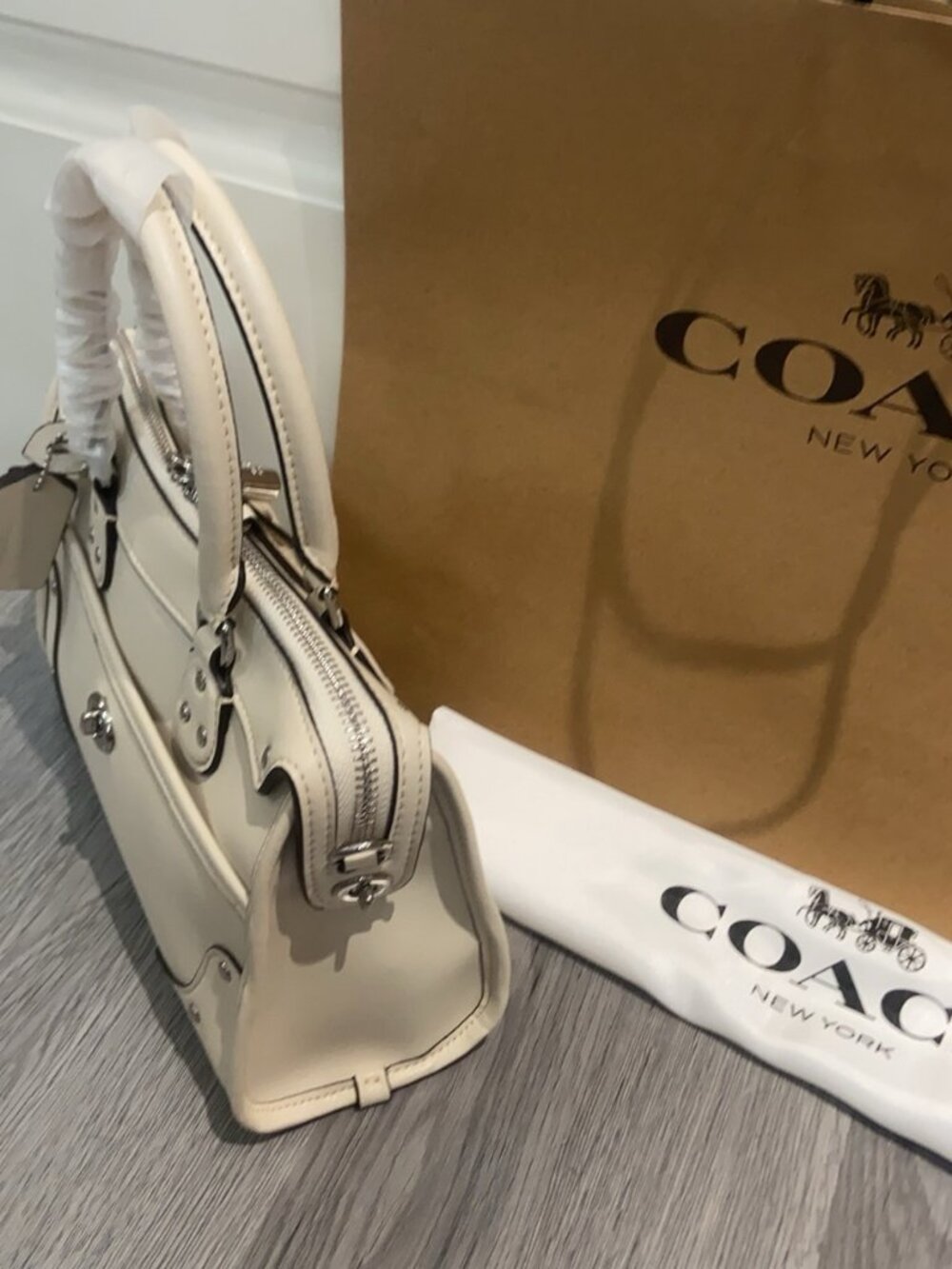 Coach Retro Riveted Doctor Handbag - Picture 5 of 6